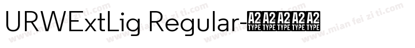 URWExtLig Regular字体转换